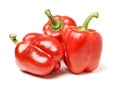 Red bell pepper peppers paprika paprikas vegetable food isolated Royalty Free Stock Photo