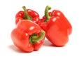 Red bell pepper peppers paprika paprikas vegetable food Royalty Free Stock Photo