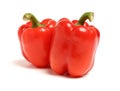 Red bell pepper peppers paprika paprikas vegetable food Royalty Free Stock Photo