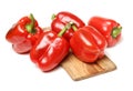 Red bell pepper peppers paprika paprikas vegetable food Royalty Free Stock Photo