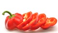 Red bell pepper sliced