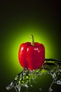 Red Bell Pepper Splash Royalty Free Stock Photo
