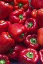 Red Bell Peppers or Capsicums Royalty Free Stock Photo