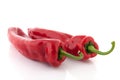 Red bell pointed peppers Royalty Free Stock Photo