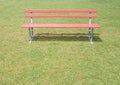Red bench Royalty Free Stock Photo