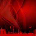 Red Berlin city Grunge Background Royalty Free Stock Photo