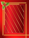 Red berries christmas border Royalty Free Stock Photo