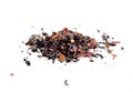 Red berry herbal tea (tisane) with rooibos - isolated Royalty Free Stock Photo