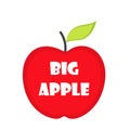 Red big apple Royalty Free Stock Photo