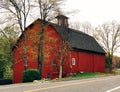 A red big barn Royalty Free Stock Photo