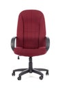 Red big office chair. Isolated Royalty Free Stock Photo