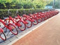 Red Bike Share in bejing of china