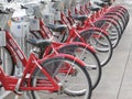 Red bikes