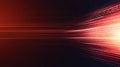Red binary code stream across dark background. Digital, futuristic and high tech image. Royalty Free Stock Photo