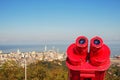 Red binocular Royalty Free Stock Photo