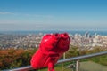 Red binocular Royalty Free Stock Photo