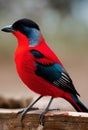 red bird , Ai Generated Royalty Free Stock Photo