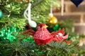 Red Bird Decoration Royalty Free Stock Photo