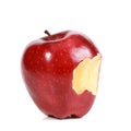 Red bitten apple Royalty Free Stock Photo