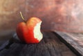 Red bitten apple Royalty Free Stock Photo