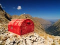 Red bivouac Royalty Free Stock Photo