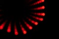 Red and black abstract focused dot lightburst pattern Royalty Free Stock Photo