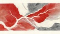 Red and Black Abstract Intaglio Style Organic Flow Artwork Royalty Free Stock Photo