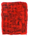 Red and black abstract oil painting