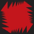 Red black angle aggressive colorful strong abstract background.