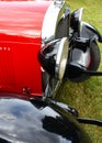 Shiny red and black antique car Royalty Free Stock Photo