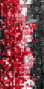 Red and Black Binary Code Abstract Technology Background for Software, Programming and Encryption Royalty Free Stock Photo