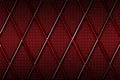 Red and black cell metal background and texture. 3d illustration design Royalty Free Stock Photo