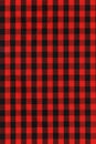 Red and black checkered fabric texture