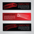 red black color banner,for design website and adapt to background and business card,vector illustration,rectangle triangle