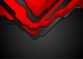 Red and black contrast abstract technology background Royalty Free Stock Photo