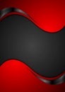 Red black contrast wavy background