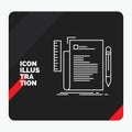 Red and Black Creative presentation Background for Code, coding, file, programming, script Line Icon Royalty Free Stock Photo
