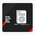Red and Black Creative presentation Background for Code, executable, file, running, script Glyph Icon Royalty Free Stock Photo