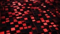 Red and Black Cubes Abstract Background geometric pattern Royalty Free Stock Photo
