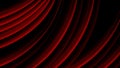 Red and black curved lines create abstract pattern