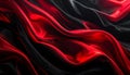 Red and black flowing fabric abstract background Royalty Free Stock Photo