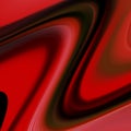 Red black fluid waves lines sparkling forms shades forms abstract bright vivid background Royalty Free Stock Photo