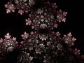 Red and black fractal pattern