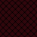 Red and black geometric ornament pattern. Abstract ethnic seamless texture Royalty Free Stock Photo