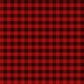 Red Black Gingham Buffalo Lumberjack Tartan Checkered plaid seamless pattern background texture