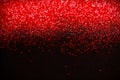 Red and Black Glitter background. Holiday, Christmas, Valentines, Beauty and Nails abstract texture