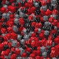 Red Black Grey Dice Seamless Pattern Royalty Free Stock Photo