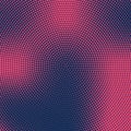 Red and black halftone dot background. Abstract wallpaper pattern, circle dotted retro graphic art