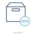 Remove box and package icon concept Royalty Free Stock Photo