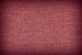 Red and black linen fabric texture background